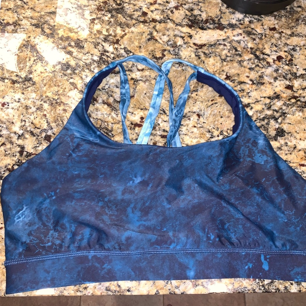 Lululemon Energy H2O Deep Sea Bra Size 10